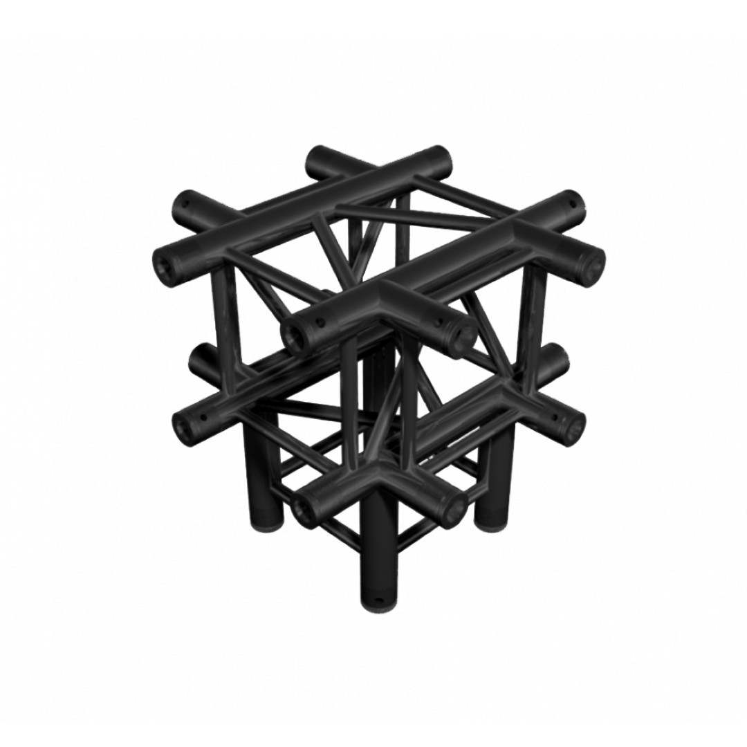 DT 34/3-C51-XD Black – Heavy Duty 5-Weg Truss Kruising Zwart